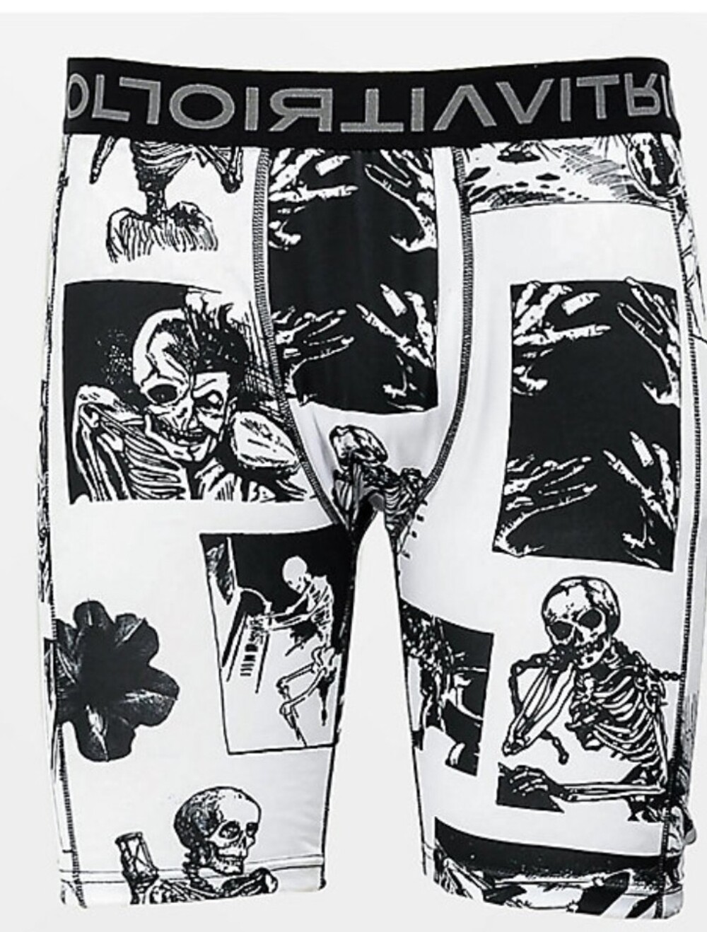 Vitriol Anime Black & White Boxer Briefs